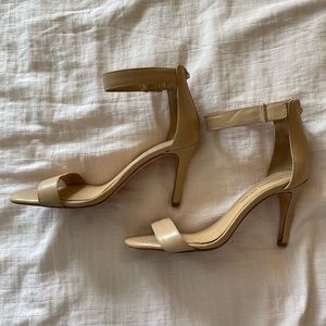 Antonio Melani Ankle Strap Nude Heels